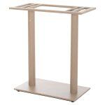 Βαση Τραπεζιου Μπαρ Διστηλη Μες.υψους HM478.25 Μεταλλο Καπουτσινο Ματ 80x40x90υεκ - Image 6