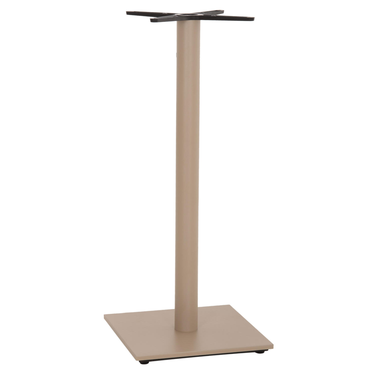 basi-trapezioy-mpar-fb943925-metalliki-k Βαση Τραπεζιου Μπαρ HM439.25 Μεταλλικη Καπουτσινο Ματ-Ρεγουλατοροι 46x46x108yεκ. - Image 1