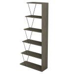 Βιβλιοθηκη Μινι Tars HM2241.13 Olive Grey Me Μαυρες Βεργες 65x22-24x146υεκ. - Image 4
