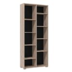 Βιβλιοθηκη Fylliana Modulus 5 Grey Oak Χρωμα 70x33x177εκ