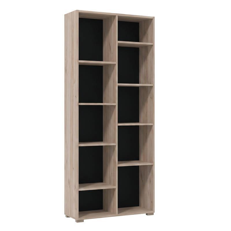 bibliothiki-fylliana-modulus-5-grey-oak-chroma-70x33x177ek1783346403 Βιβλιοθηκη Fylliana Modulus 5 Grey Oak Χρωμα 70x33x177εκ - Image 1