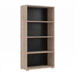 Βιβλιοθηκη Fylliana Ordina 4 Grey Oak Χρωμα 70x25x142εκ