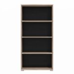 Βιβλιοθηκη Fylliana Ordina 4 Grey Oak Χρωμα 70x25x142εκ - Image 2