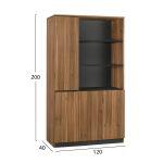 Βιβλιοθηκη Γραφειου Επαγγελματικη Supreme 120χ40χ200 HM2353 - Image 2