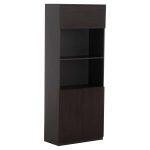 Βιβλιοθηκη Γραφειου Επαγγελματικη Rosewood HM2089 Μελαμινη Γκρι-Wenge 80χ40χ200υεκ. - Image 10