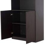 Βιβλιοθηκη Γραφειου Επαγγελματικη Rosewood HM2089 Μελαμινη Γκρι-Wenge 80χ40χ200υεκ. - Image 8