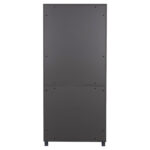 Βιβλιοθηκη Γραφειου Mavix HM2160 Μελαμινη Γκρι-Καρυδι 80χ40χ180υεκ. - Image 6