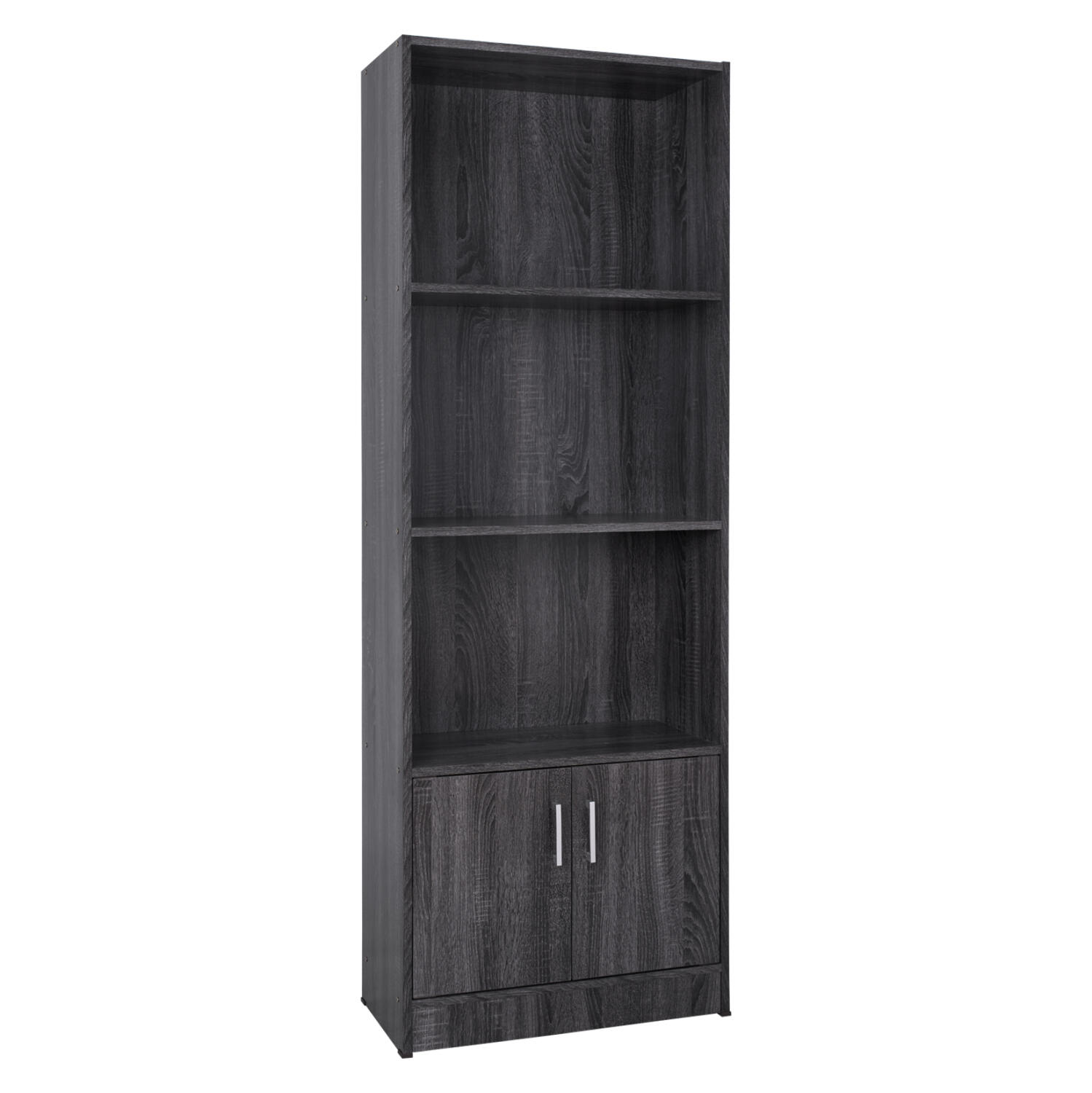 bibliothiki-melaminis-fb9226901-se-anthr Βιβλιοθηκη Μελαμινης Hayden HM2269.01 Σε Ανθρακι Χρωμα 60x30x174 Εκ. - Image 1