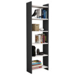 Βιβλιοθηκη Classiker HM9226.13 Μελαμινης Γκρι-Λευκο 48,5x22x160υεκ.