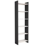 Βιβλιοθηκη Classiker HM9226.13 Μελαμινης Γκρι-Λευκο 48,5x22x160υεκ. - Image 4