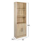 Βιβλιοθηκη Μελαμινης Ensley HM2027.02 Sonama 60x30x180 Εκ. - Image 2