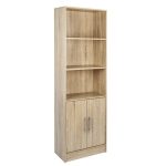 Βιβλιοθηκη Μελαμινης Ensley HM2027.02 Sonama 60x30x180 Εκ.