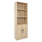 Βιβλιοθηκη Μελαμινης Ensley HM2027.03 Sonama Με Χερουλι 60x30x180εκ