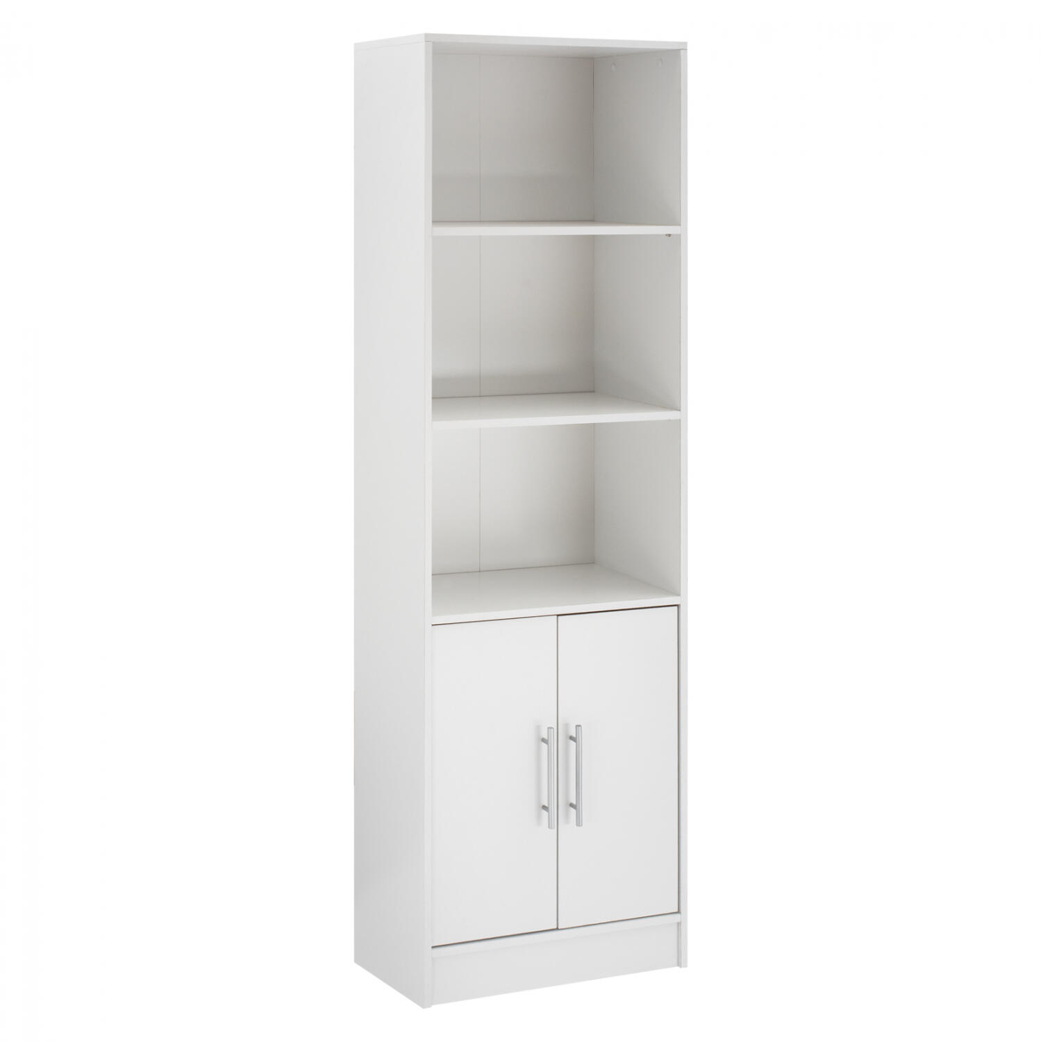 bibliothiki-melaminis-hm202705-se-leyki- Βιβλιοθηκη Μελαμινης Ensley HM2027.05 Σε Λευκη Αποχρωση 60x30x180 Εκ. - Image 1