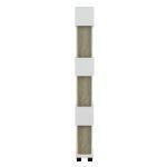 Βιβλιοθηκη Μελαμινης Owlolive Grey Λευκο 60x19,5x165yεκ.hm8923.11 - Image 5