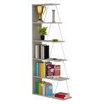 Βιβλιοθηκη Μελαμινης Mini Tars Sonoma Λευκο HM2241.11 65x22-24x146υεκ.