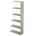 Βιβλιοθηκη Μελαμινης Mini Tars Sonoma Λευκο HM2241.11 65x22-24x146υεκ. - Image 4