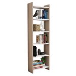 Βιβλιοθηκη Classiker HM9226.12 Μελαμινης Sonοma-Λευκο 48,5x22x160υεκ.