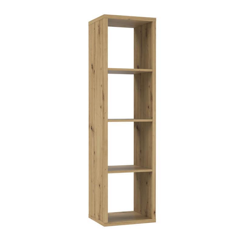 bibliothiki-montaro-artisan-oak-chroma-39x33x142ek1778847602 Βιβλιοθηκη Montaro Artisan Oak Χρωμα 39x33x142εκ - Image 1