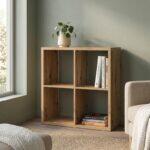 Βιβλιοθηκη Montaro Artisan Oak Χρωμα 73x33x73εκ - Image 2