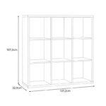Βιβλιοθηκη Montaro Sage Χρωμα 107x33x107εκ - Image 4