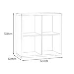 Βιβλιοθηκη Montaro Sand Χρωμα 73x33x73εκ - Image 4
