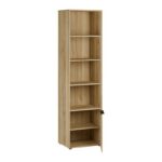 Βιβλιοθηκη-Ραφιερα Aria Mauvella Oak Χρωμα 54x42x200εκ - Image 2