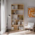 Βιβλιοθηκη-Ραφιερα Aria Mauvella Oak Χρωμα 94x35x197εκ - Image 2