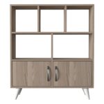 Βιβλιοθηκη-Ραφιερα Fylliana Orbit Grey Oak 90*22*105 - Image 3