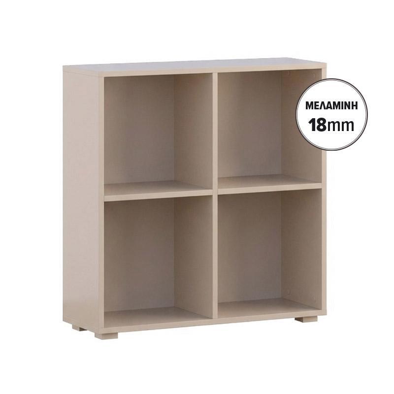 bibliothiki-rafiera-fylliana-smart-4p-18-cashmere-chroma-74x29x76ek1784702108 Βιβλιοθηκη-Ραφιερα Fylliana Smart 4p 18 Cashmere Χρωμα 74x29x76εκ - Image 1