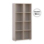 Βιβλιοθηκη-Ραφιερα Fylliana Smart 8p 18 Cashmere Χρωμα 74x29x146εκ