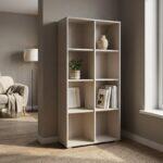 Βιβλιοθηκη-Ραφιερα Fylliana Smart 8p Cashmere Χρωμα 74x25x146εκ - Image 2