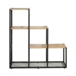Βιβλιοθηκη-Ραφιερα Μεταλλικη Fylliana Edge 2276 Sonoma-Artisan Χρωμα 106x33x112εκ - Image 4