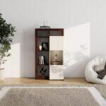 Βιτρινα Argyll 1k 1vs Op 138 Cashmere Με Dark Tailor Oak Χρωμα 77x35x138εκ - Image 2