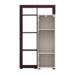 Βιτρινα Argyll 1k 1vs Op 138 Cashmere Με Dark Tailor Oak Χρωμα 77x35x138εκ - Image 4