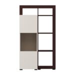 Βιτρινα Argyll 1k 1vs Op 138 Cashmere Με Dark Tailor Oak Χρωμα 77x35x138εκ - Image 6