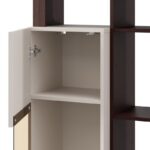 Βιτρινα Argyll 1k 1vs Op 138 Cashmere Με Dark Tailor Oak Χρωμα 77x35x138εκ - Image 7