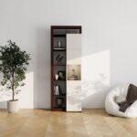 Βιτρινα Argyll 1k VS1 Op 215 Cashmere Με Dark Tailor Oak Χρωμα 77x35x215εκ - Image 2