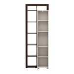 Βιτρινα Argyll 1k VS1 Op 215 Cashmere Με Dark Tailor Oak Χρωμα 77x35x215εκ - Image 4