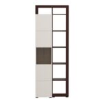 Βιτρινα Argyll 1k VS1 Op 215 Cashmere Με Dark Tailor Oak Χρωμα 77x35x215εκ - Image 6