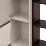 Βιτρινα Argyll 1k VS1 Op 215 Cashmere Με Dark Tailor Oak Χρωμα 77x35x215εκ - Image 7