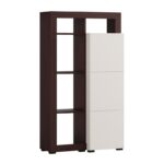 Βιτρινα Argyll 1k1v Op 138 Cashmere Με Dark Tailor Oak Χρωμα 77x35x138εκ