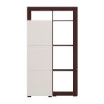 Βιτρινα Argyll 1k1v Op 138 Cashmere Με Dark Tailor Oak Χρωμα 77x35x138εκ - Image 4