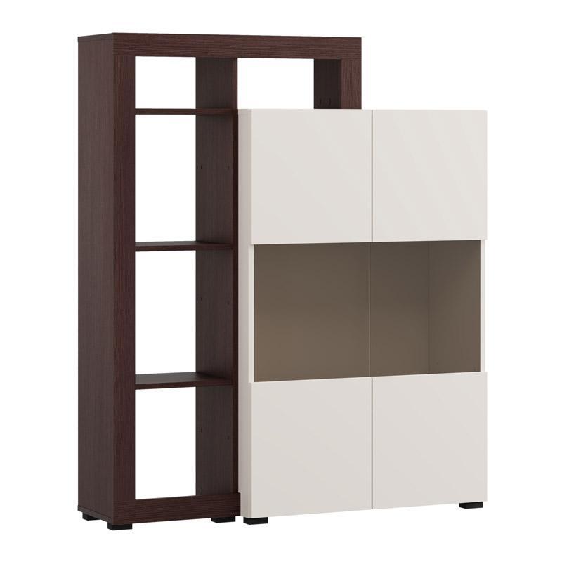 bitrina-argyll-2k-vs2-op-138-cashmere-me-dark-tailor-oak-chroma-116x35x138ek1777543205 Βιτρινα Argyll 2k VS2 Op 138 Cashmere Με Dark Tailor Oak Χρωμα 116x35x138εκ - Image 1