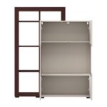 Βιτρινα Argyll 2k VS2 Op 138 Cashmere Με Dark Tailor Oak Χρωμα 116x35x138εκ - Image 4