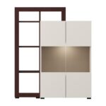 Βιτρινα Argyll 2k VS2 Op 138 Cashmere Με Dark Tailor Oak Χρωμα 116x35x138εκ - Image 5