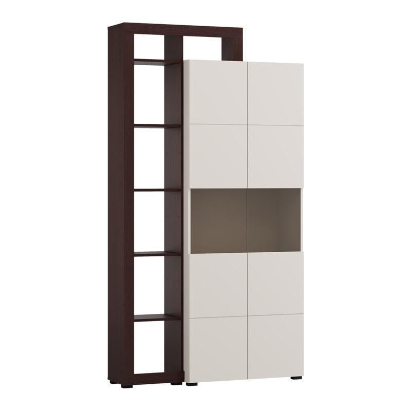 bitrina-argyll-2k-vs2-op-215-cashmere-me-dark-tailor-oak-chroma-116x35x215ek1777540513 Βιτρινα Argyll 2k VS2 Op 215 Cashmere Με Dark Tailor Oak Χρωμα 116x35x215εκ - Image 1