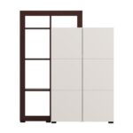 Βιτρινα Argyll 2k2v Op 138 Cashmere Με Dark Tailor Oak Χρωμα 116x35x138εκ - Image 3