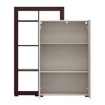 Βιτρινα Argyll 2k2v Op 138 Cashmere Με Dark Tailor Oak Χρωμα 116x35x138εκ - Image 4
