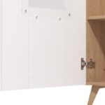 Βιτρινα Bretagna 2k VS1 Artisan Oak-Λευκο High Gloss Foil 96x35x125εκ A.p.r - Image 5